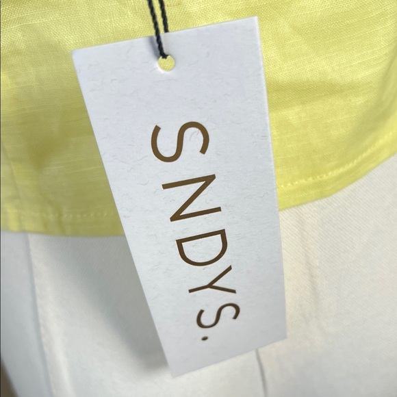 Yellow Ruffle Strap Button-Down Top - Picture 2 of 4